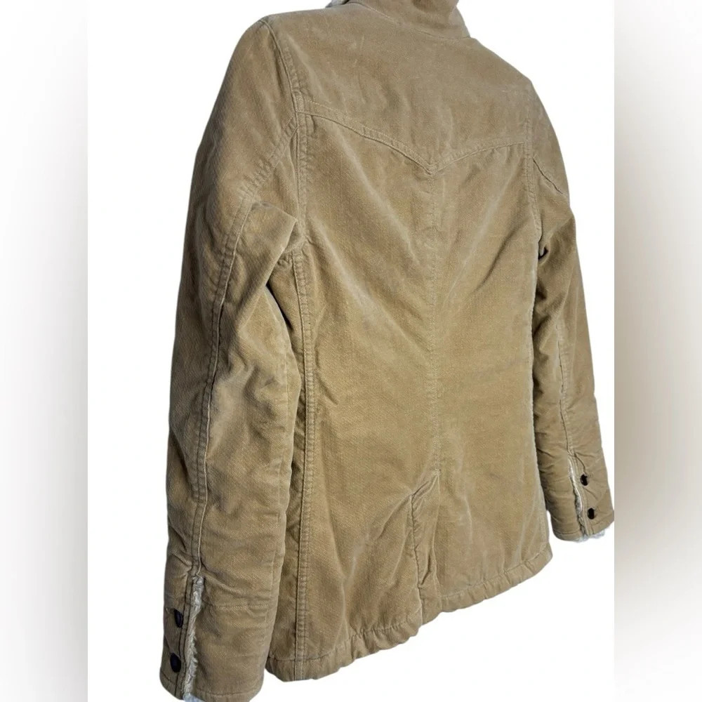 Y2K 90s 2000s Abercrombie & Fitch Jacket XS Penny Lane Faux Fur Lined Corduroy - Picture 10 of 14